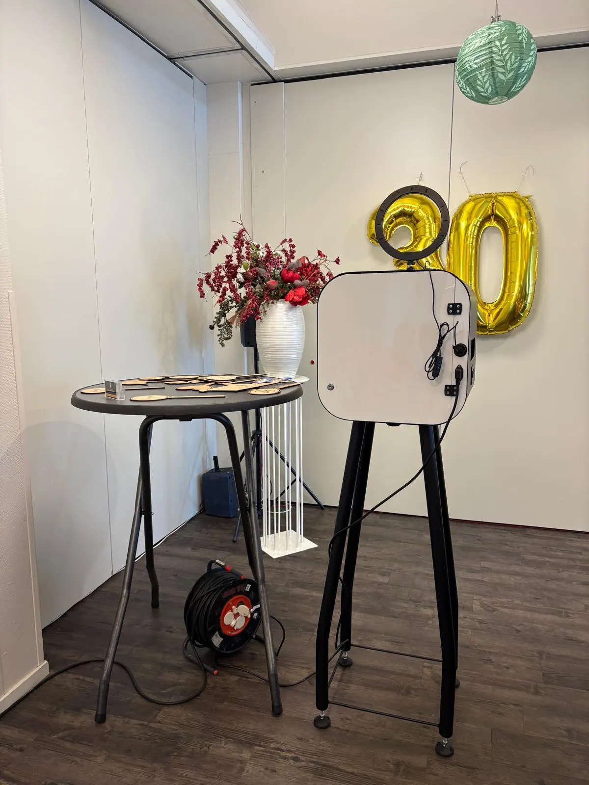 Photobooth van Grunn Fotofunn op een evenementlocatie